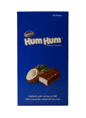 قطعة من جوز الهند المغطي بالشوكولاتة